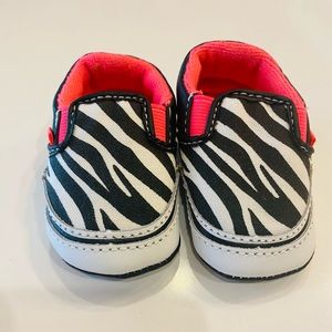 Baby zebra slip on vans